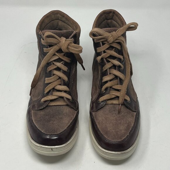 Bed Stu Workshop Lordmind men's high-top sneakers brown 8 leather - Picture 2 of 10